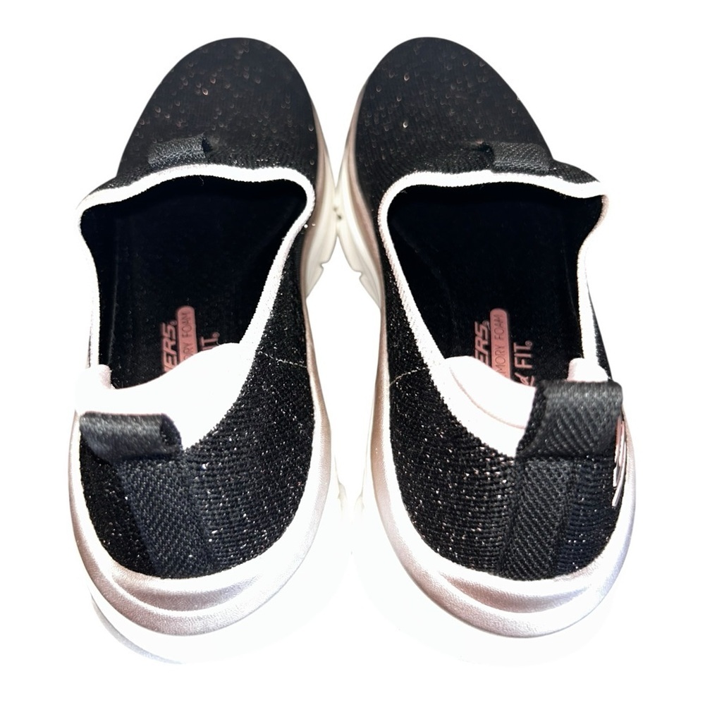 Skechers D’Lux Walker 2.0 “Sparkle Forever” Slip-On Sneakers – Women’s Size 9 - Picture 7 of 9